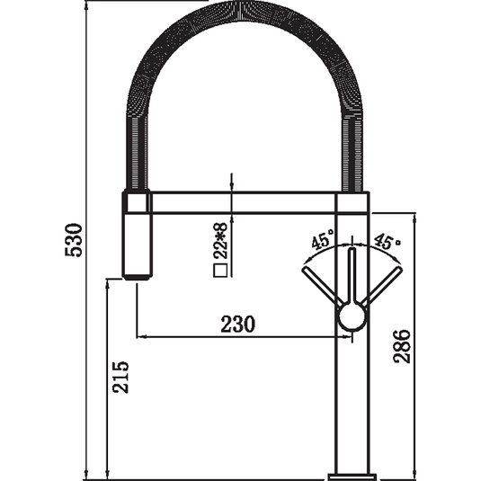 Clearwater Jovian Single Lever Pull Out Kitchen Sink Mixer Tap - Chrome - JO2CP - Envy Bathrooms Ltd