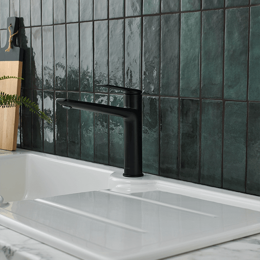 Clearwater Levant Single Lever Monobloc Kitchen Sink Mixer Tap - Matt Black - LEV10MB - Envy Bathrooms Ltd