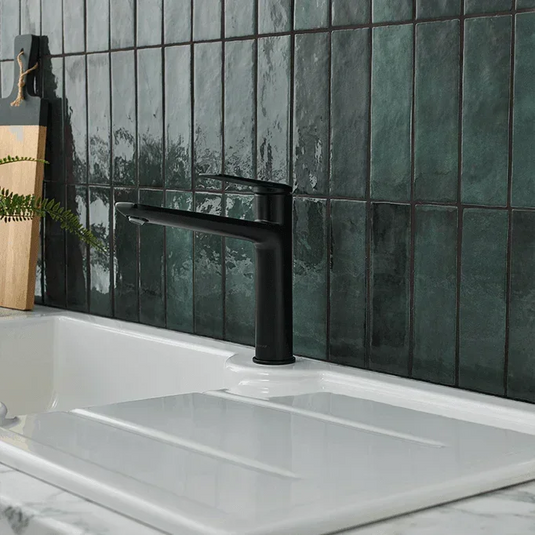 Clearwater Levant Single Lever Monobloc Kitchen Sink Mixer Tap - Matt Black - LEV10MB - Envy Bathrooms Ltd
