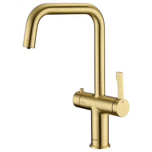 Clearwater Magus 3 3 in 1 U Spout Boiling Hot Water Kitchen Mixer Tap - Brushed Brass - MAE3KBB - Envy Bathrooms Ltd