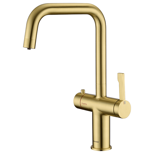 Clearwater Magus 3 3 in 1 U Spout Boiling Hot Water Kitchen Mixer Tap - Brushed Brass - MAE3KBB - Envy Bathrooms Ltd
