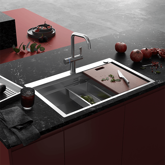 Clearwater Magus 4 4 in 1 U Spout Boiling Hot Water Kitchen Mixer Tap - Brushed Nickel - MAE4BN - Envy Bathrooms Ltd