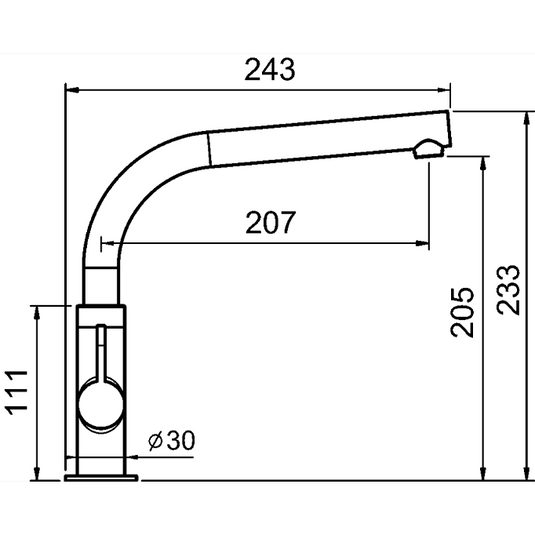 Clearwater Miram Twin Lever Onyx Black Monobloc Kitchen Sink Mixer Tap - Brushed Nickel - MIR2BNON - Envy Bathrooms Ltd