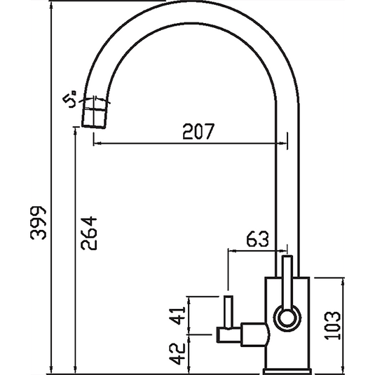 Clearwater Stella Tri Spar C Filtered Water Kitchen Sink Mixer Tap - Brushed Nickel - ST2BN - Envy Bathrooms Ltd