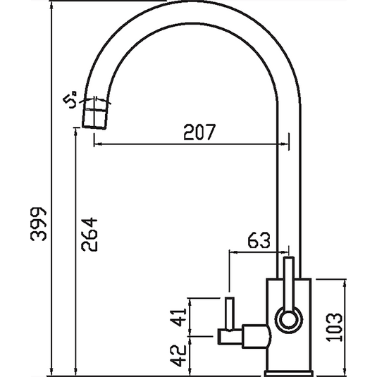 Clearwater Stella Tri Spar C Filtered Water Kitchen Sink Mixer Tap - Matt Black - ST2MB - Envy Bathrooms Ltd