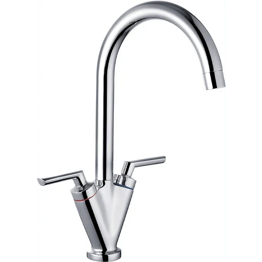 Clearwater Vitro C Twin Lever Monobloc Kitchen Sink Mixer Tap - Chrome - VITCP - Envy Bathrooms Ltd