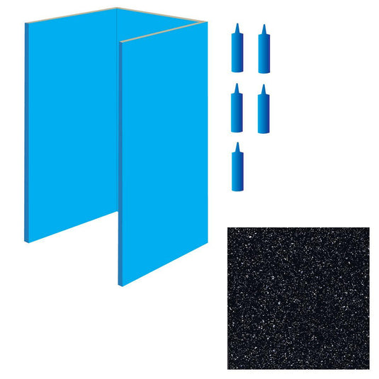 DuraPanel 1200 Recess Kit in Black Sparkle - Envy Bathrooms Ltd