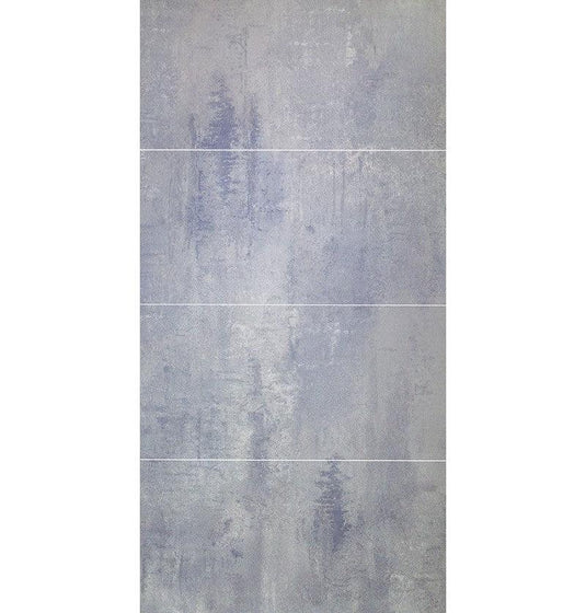 DuraPanel Grey Concrete Tile Effect - Tongue & Groove - 2400 x 600 - Envy Bathrooms Ltd