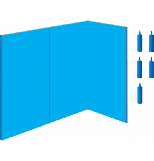 DuraPanel Large Corner Kit - White Frost - Envy Bathrooms Ltd