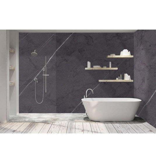 DuraPanel Natural Nero Graphite Duralock Tongue & Groove - 2400 x 1200 - Envy Bathrooms Ltd