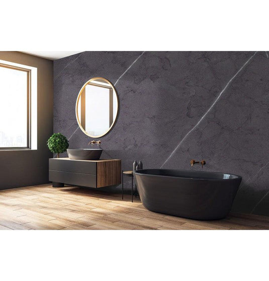 DuraPanel Natural Nero Graphite Square Edge - 2400 x 1200 - Envy Bathrooms Ltd