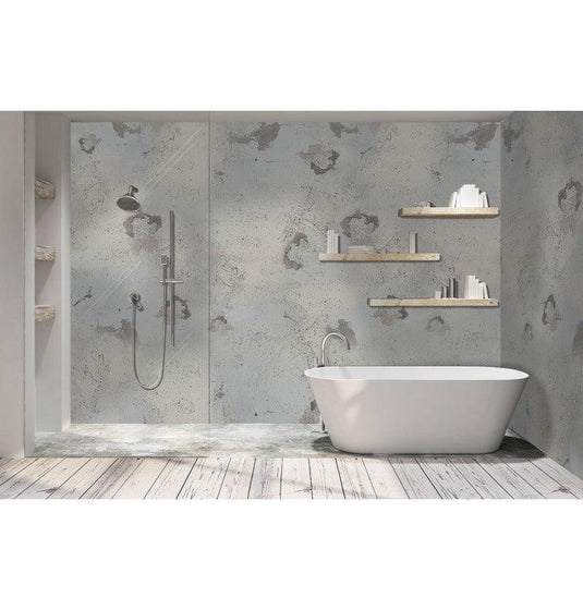 DuraPanel Natural Veneto Concrete Square Edge - 2400 X 1200 - Envy Bathrooms Ltd