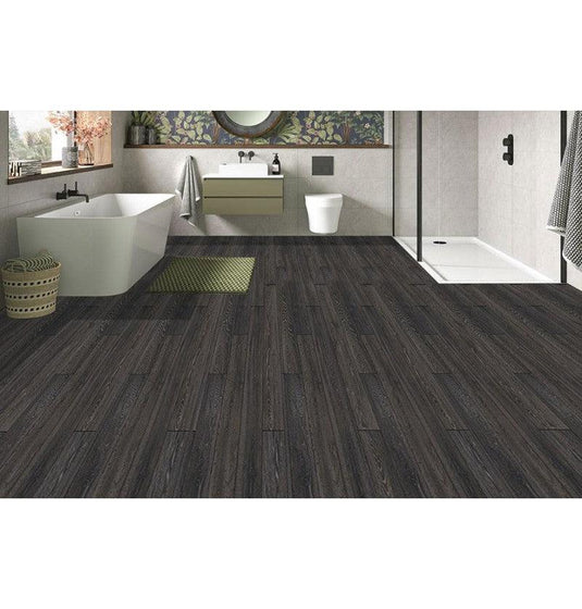 DuraPanel Plank Effect Click Flooring - Black Oak - Envy Bathrooms Ltd