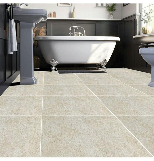 DuraPanel Tile Pattern Click Flooring - Sand Stone - Envy Bathrooms Ltd