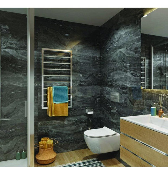 DuraPanel Vilo 4mm Solid Core - Dark Stone Gloss - 1200mm x 600mm - Envy Bathrooms Ltd