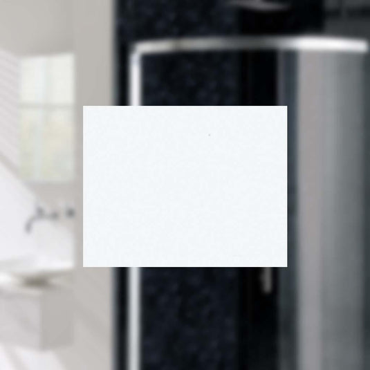 White marble effect bathroom wall panel sample with subtle grey veining