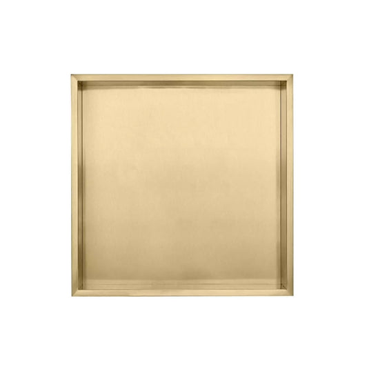 Eastbrook 300x300mm Shower Niche Brushed Brass | 52.721 - Envy Bathrooms Ltd