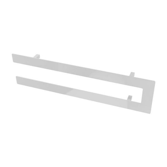 Eastbrook Addington Double Flat Style Towel Hanger 588mm Gloss White | 91.0103
