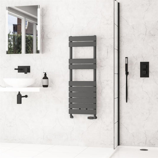 Eastbrook Addington II Towel Rail Type 10 1110mm x 400mm Matt Anthracite | 62.0264
