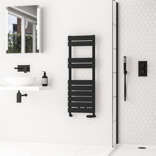 Eastbrook Addington II Towel Rail Type 10 1110mm x 400mm Matt Black | 62.0273