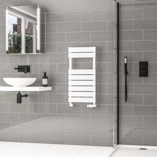 Eastbrook Addington II Towel Rail Type 10 790mm x 400mm Gloss White | 62.0252