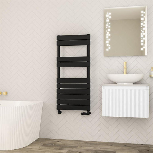 Eastbrook Addington II Towel Rail Type 20 1110mm x 500mm Matt Black | 62.0292