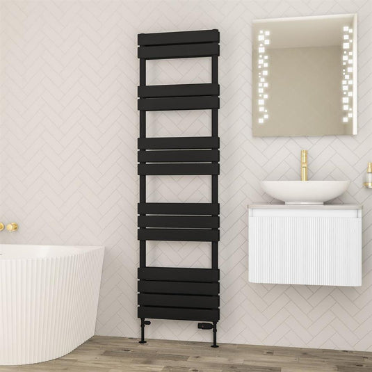 Eastbrook Addington II Towel Rail Type 20 1750mm x 500mm Matt Black | 62.0293