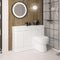 Eastbrook Arda 500mm Door Base Vanity Unit (LH) High Gloss White | 37.2086
