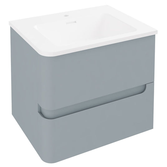Eastbrook Arda 600mm Wall Hung Vanity Unit (LH) Matt Grey | 37.1030