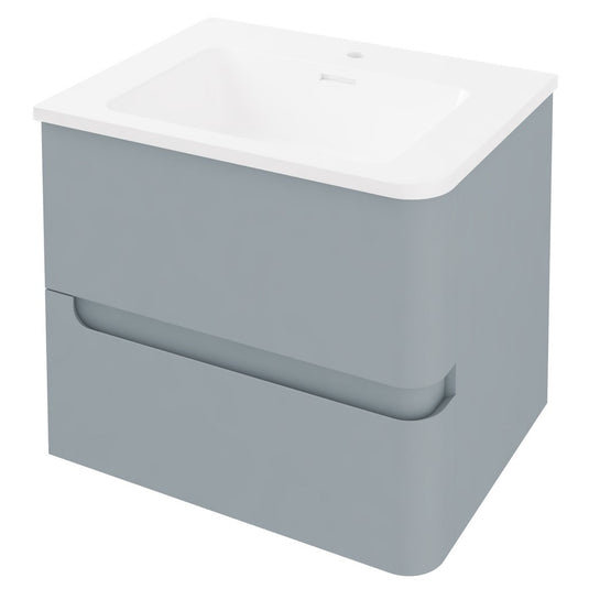 Eastbrook Arda 600mm Wall Hung Vanity Unit (RH) Matt Grey | 37.1032