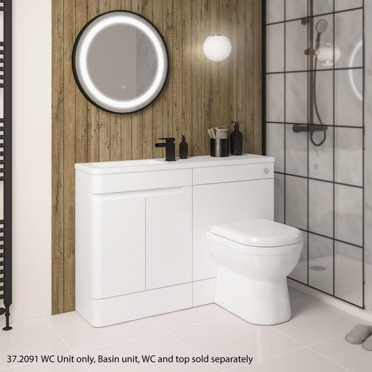 Eastbrook Arda 600mm WC Unit High Gloss White | 37.2091