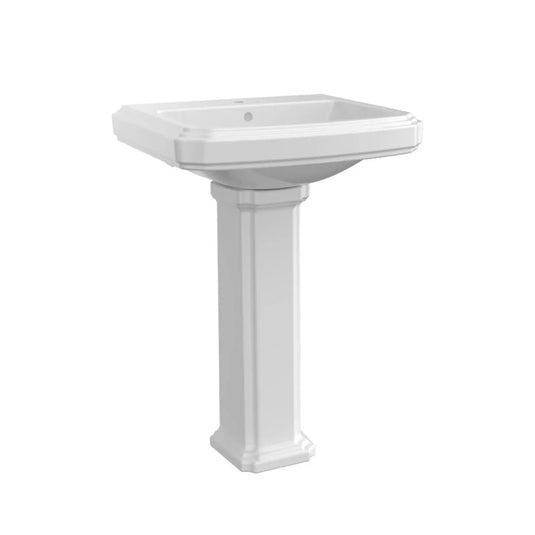 Eastbrook Ashcombe 2 Tap Hole Basin White | 63.0022 - Envy Bathrooms Ltd