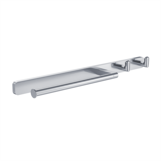 Eastbrook Asti 416mm Towel Ring and Double Hook Chrome | 52.401