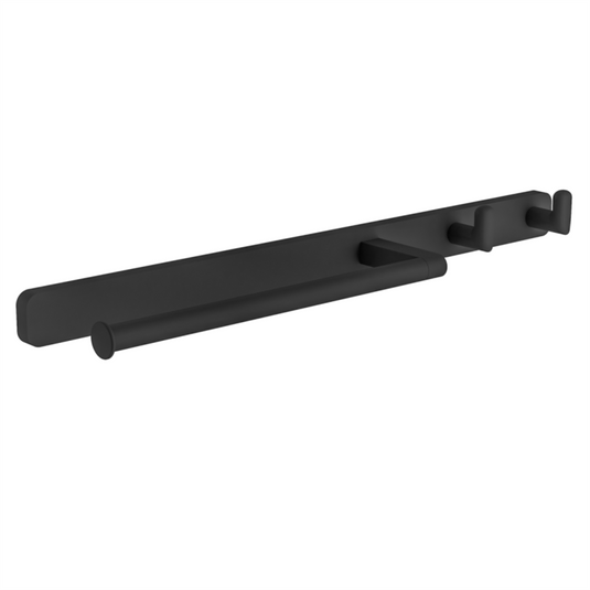 Eastbrook Asti Towel Ring and Double Hook Matt Black | 52.421
