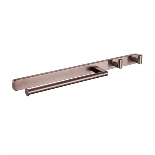 Eastbrook Asti Towel Ring and Double Robe Hook Brushed Bronze | 52.481 - Envy Bathrooms Ltd