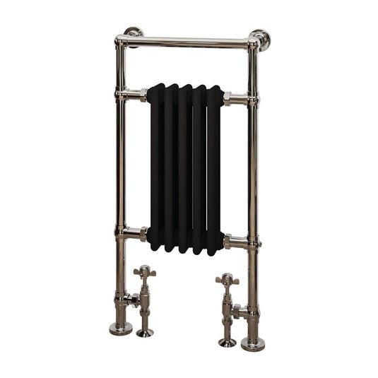 Eastbrook Avon Traditional 960 x 500mm Towel Radiator Chrome/Matt Black | 41.1026