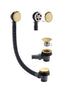 Eastbrook Bath Push Button Waste & Overflow Brushed Brass | 98.1013