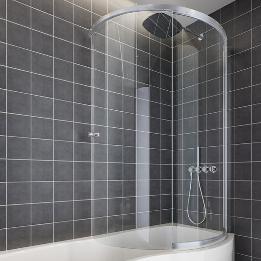 Eastbrook Beaufort 1535 x (985+850)mm Type 3 Sliding Door Bath Screen Chrome | 69.4003