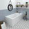 Eastbrook Beauforte L‑Shape Flat Bath Panel 1810 x 810mm White | 42.6035