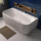 Eastbrook Beauforte Malin D‑Shape One‑Piece Front Bath Panel 1800mm White | 42.6071