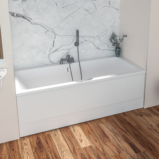 Eastbrook Beauforte Straight Adjustable Front Bath Panel 1600mm White | 42.6036