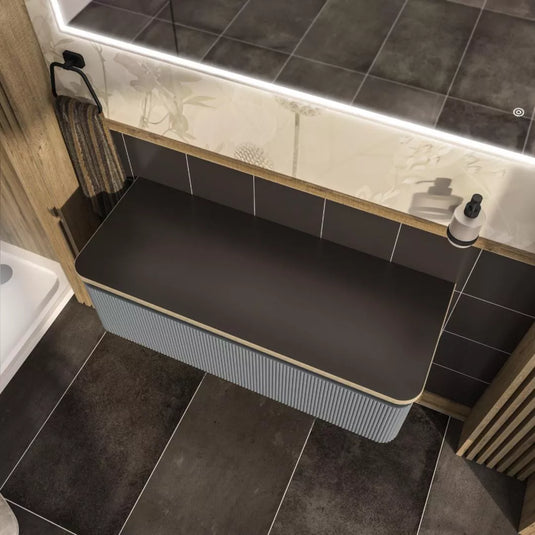 Eastbrook Belice 100cm Sintered Stone Vanity Top Black | 37.2127 - Envy Bathrooms Ltd