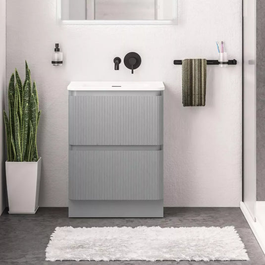 Eastbrook Belice 60cm Floorstanding Drawer Vanity Unit Matt Grey | 37.2096 - Envy Bathrooms Ltd