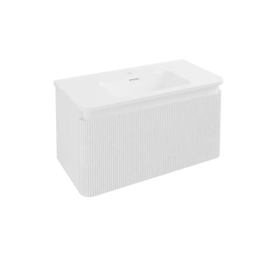Eastbrook Belice 80cm Wall Hung Vanity Unit High Gloss White | 37.2102 - Envy Bathrooms Ltd