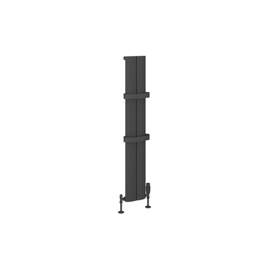 Eastbrook Berlini 1200 x 185mm Aluminium Radiator Matt Anthracite | 86.0145