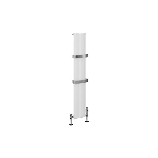 Eastbrook Berlini 1200 x 185mm Aluminium Radiator Matt White | 86.0144