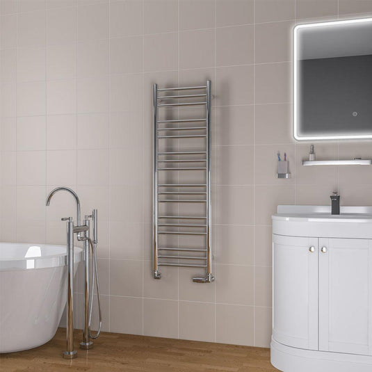 Eastbrook Biava 1200 x 400mm Round Towel Rail Chrome | 41.0146