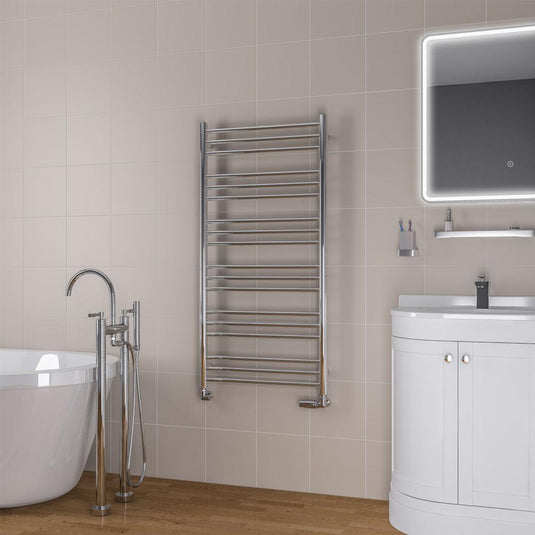 Eastbrook Biava 1200 x 600mm Round Towel Rail Chrome | 41.0152
