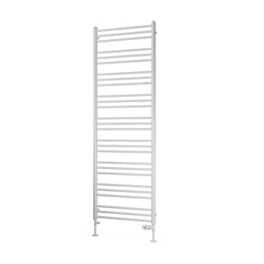 Eastbrook Biava 1800 x 600mm Round Towel Rail Gloss White | 41.0162
