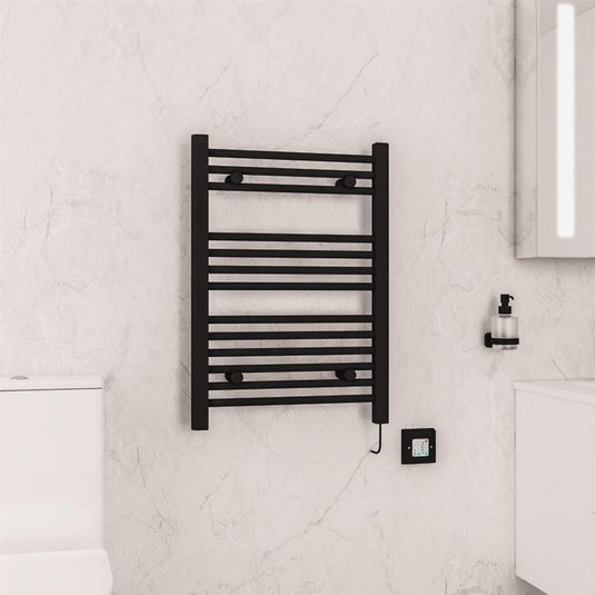 Eastbrook Biava 700 x 500mm Dry Element Towel Rail Matt Black | 47.0051